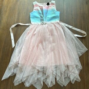 Size 8 Zunie iridescent tulle dress